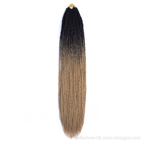 Hot sell big twist braids hairstyles crochet senegalese twist with hair crochet senegalese twists